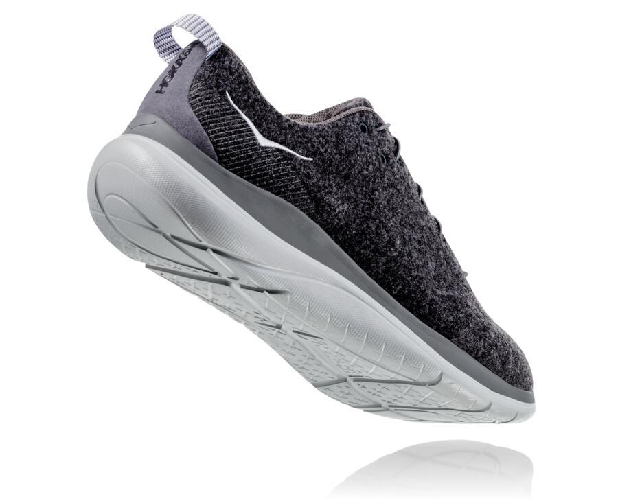 Hoka One One Running Shoes Womens Dark Grey - Hupana Flow Wool - 61945WRDI